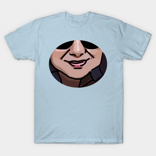 Face of a Friend with Outline T-Shirt by ellenhenryart